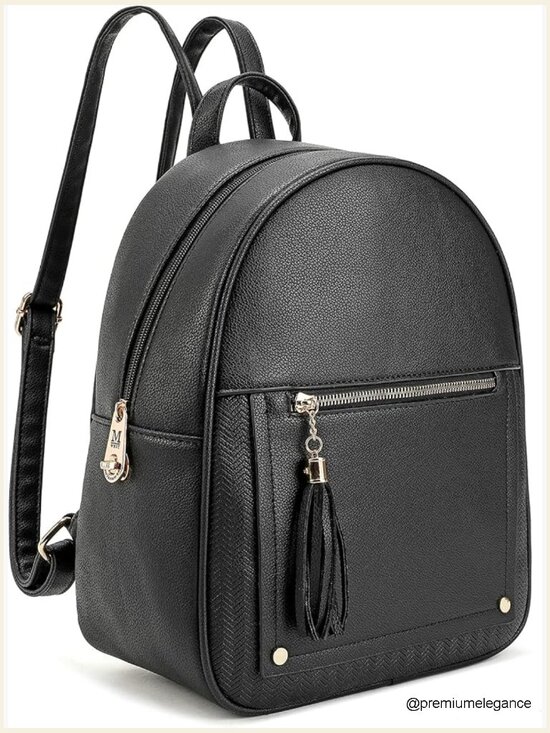 Medium Anti Theft Backpack Purse with Tassel Zipper main image 5